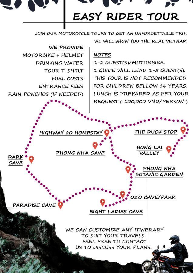 Highway 20 Homestay Phong Nha Exteriör bild